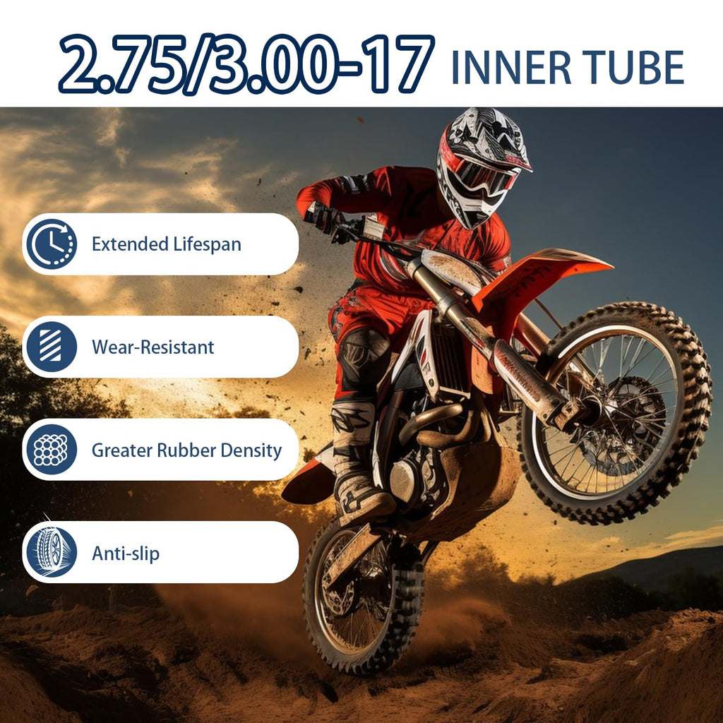 2 Pack 2.75/3.00-17 Heavy Inner Tube V4716