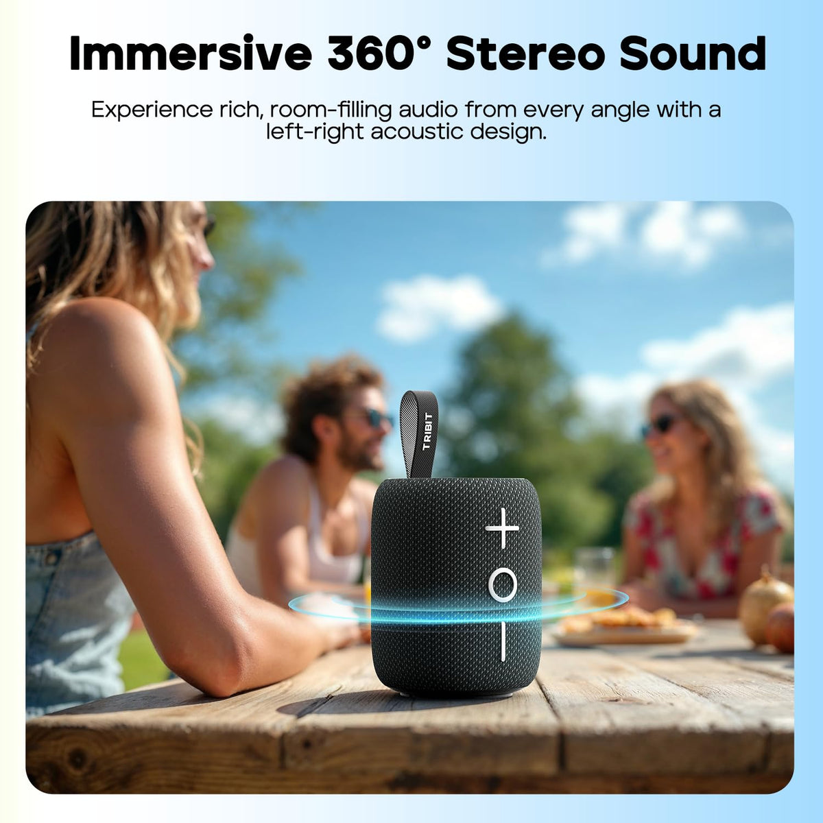 Portable Bluetooth Speaker 12W Black L1205