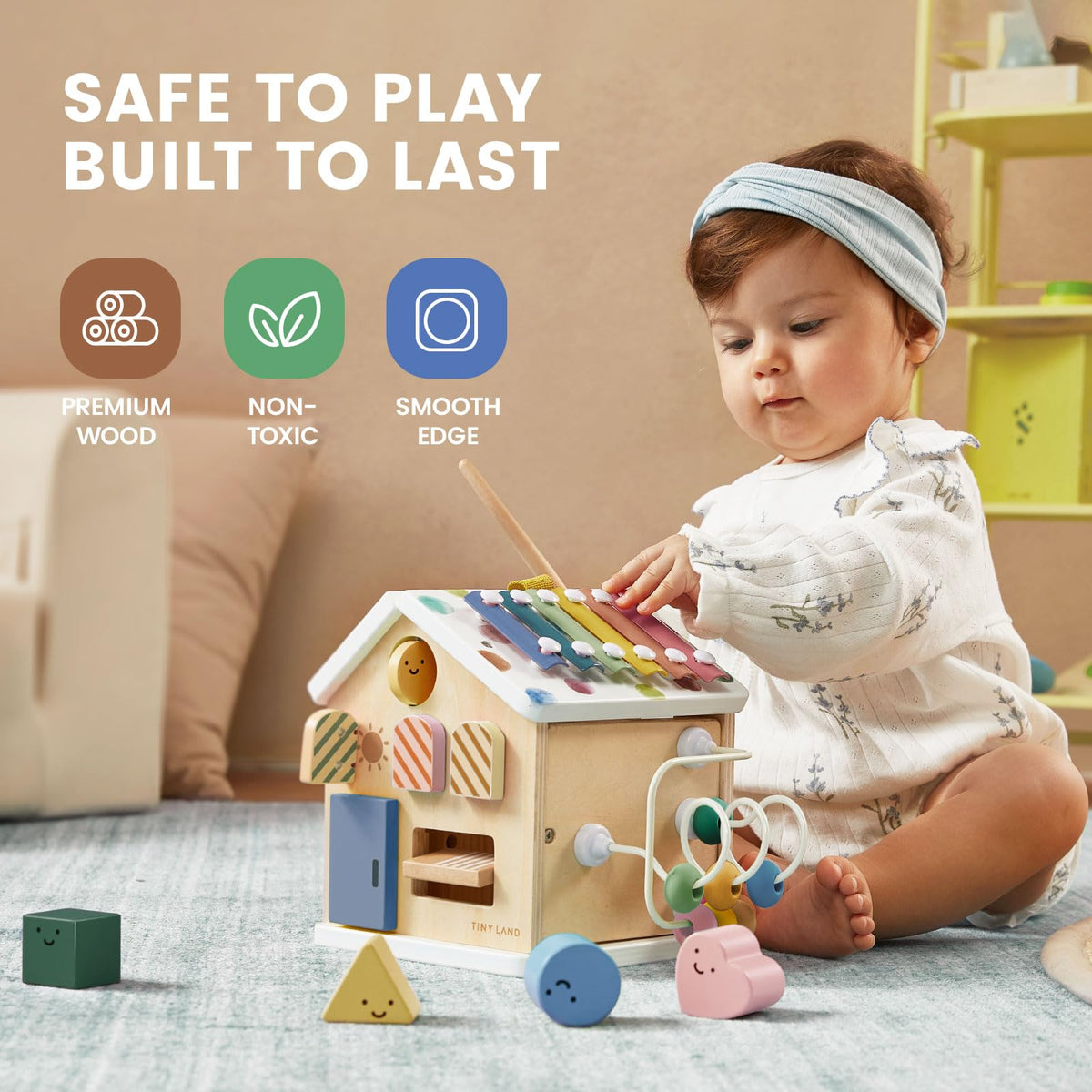 Wooden Activity Cube Y51010
