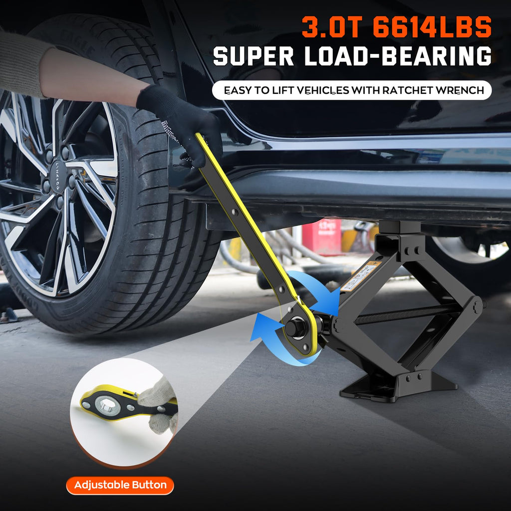 3 Ton Portable Scissor Jack D17351