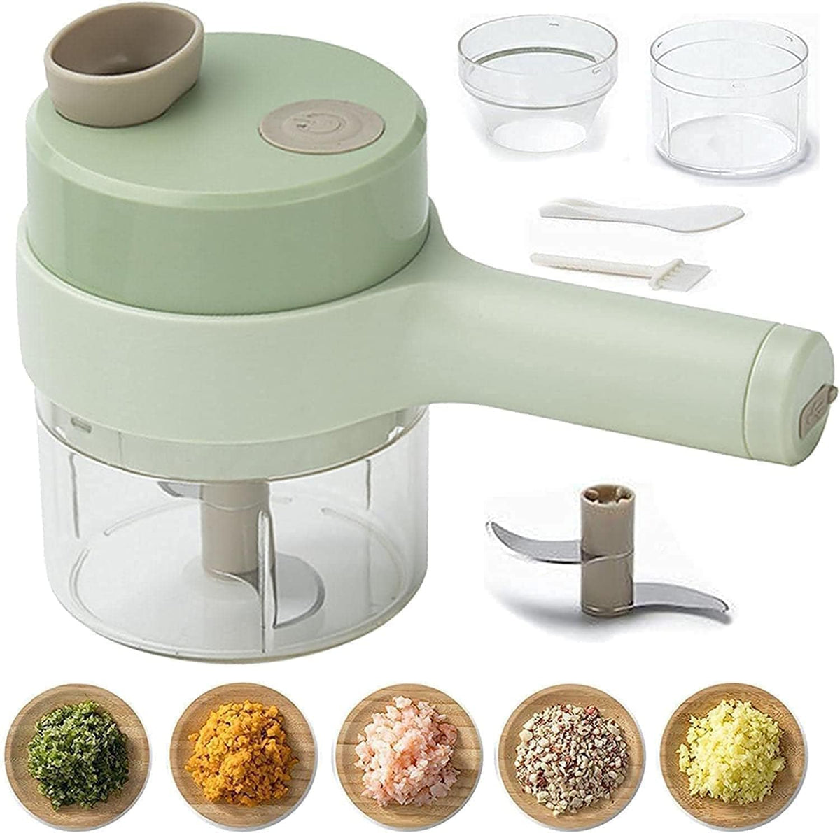 4 in 1 Portable Rechargeable Wireless Electric Vegetable Cutter T5150