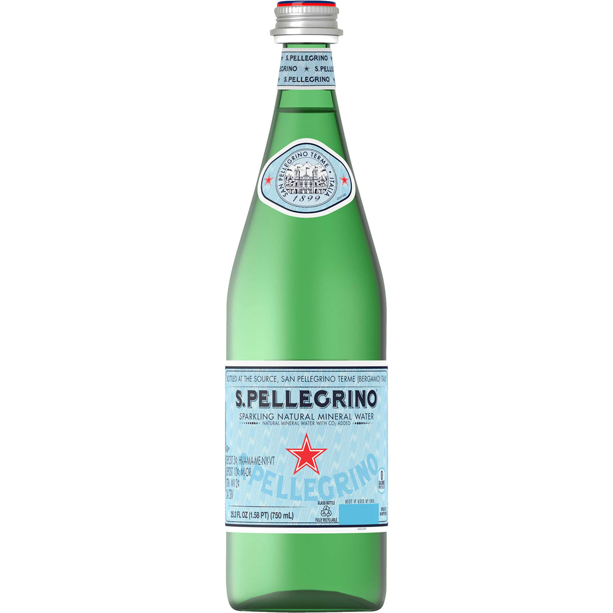 Sparkling Natural Mineral Water 750ml Glass Bottle A7687