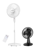 16'' Oscillating Pedestal Fan and 12-Inch Oscillating Table Fan C808616