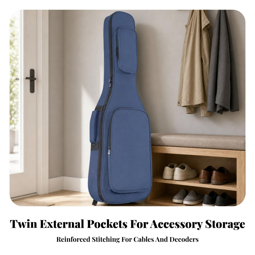 Electric Guitar Bag with Neck Support Oxford Cloth Gig Bag H493