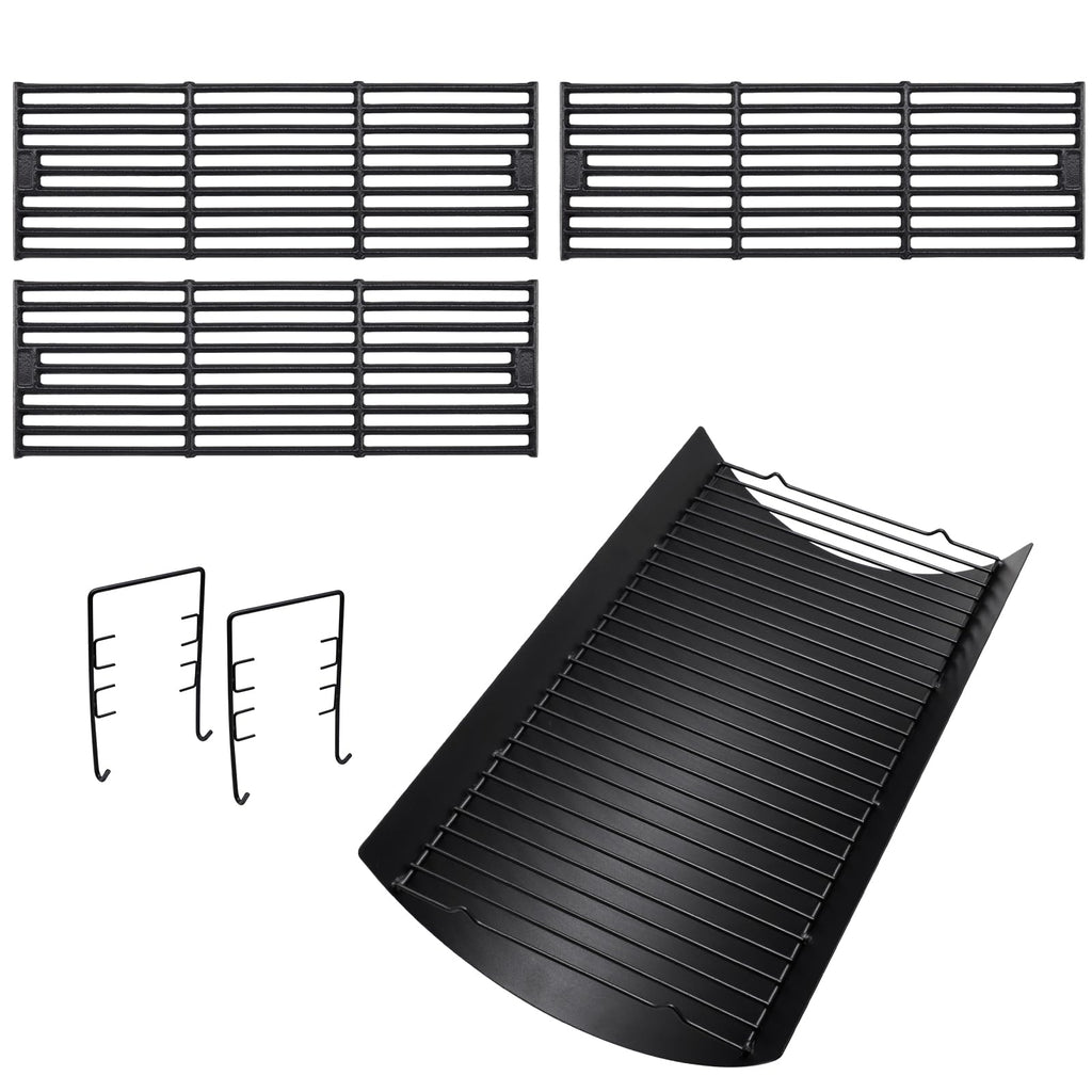 20 Inches Ash Pan Drip Pan and Grill Grates for Charcoal Grills F8560