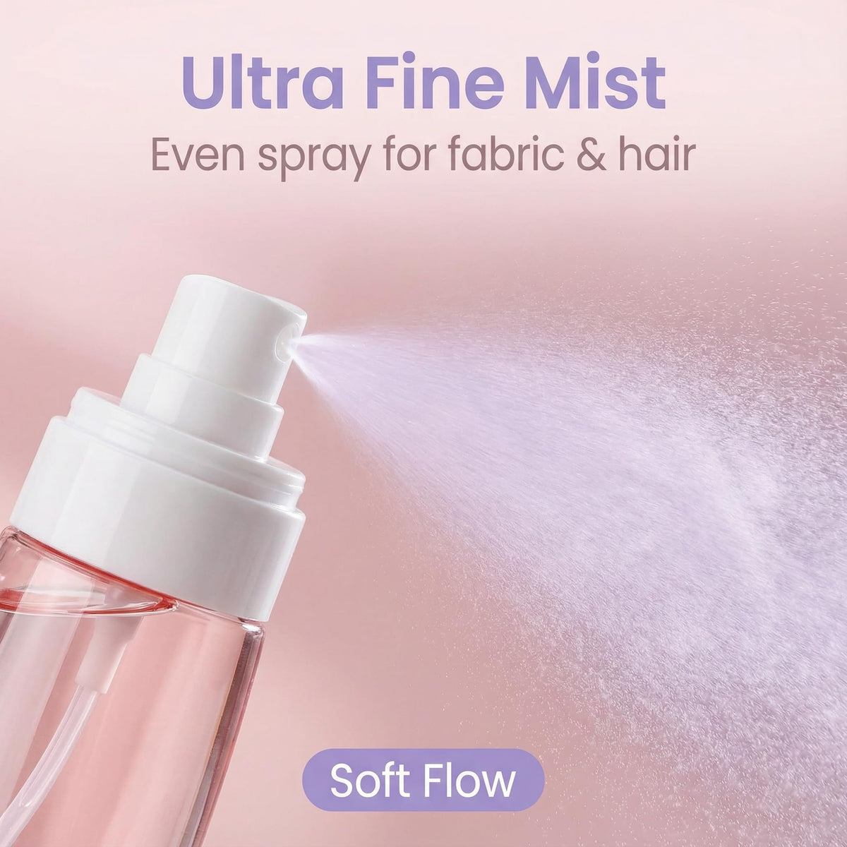 Pink 80ml Refillable Fine Mist Spray Bottle Q616