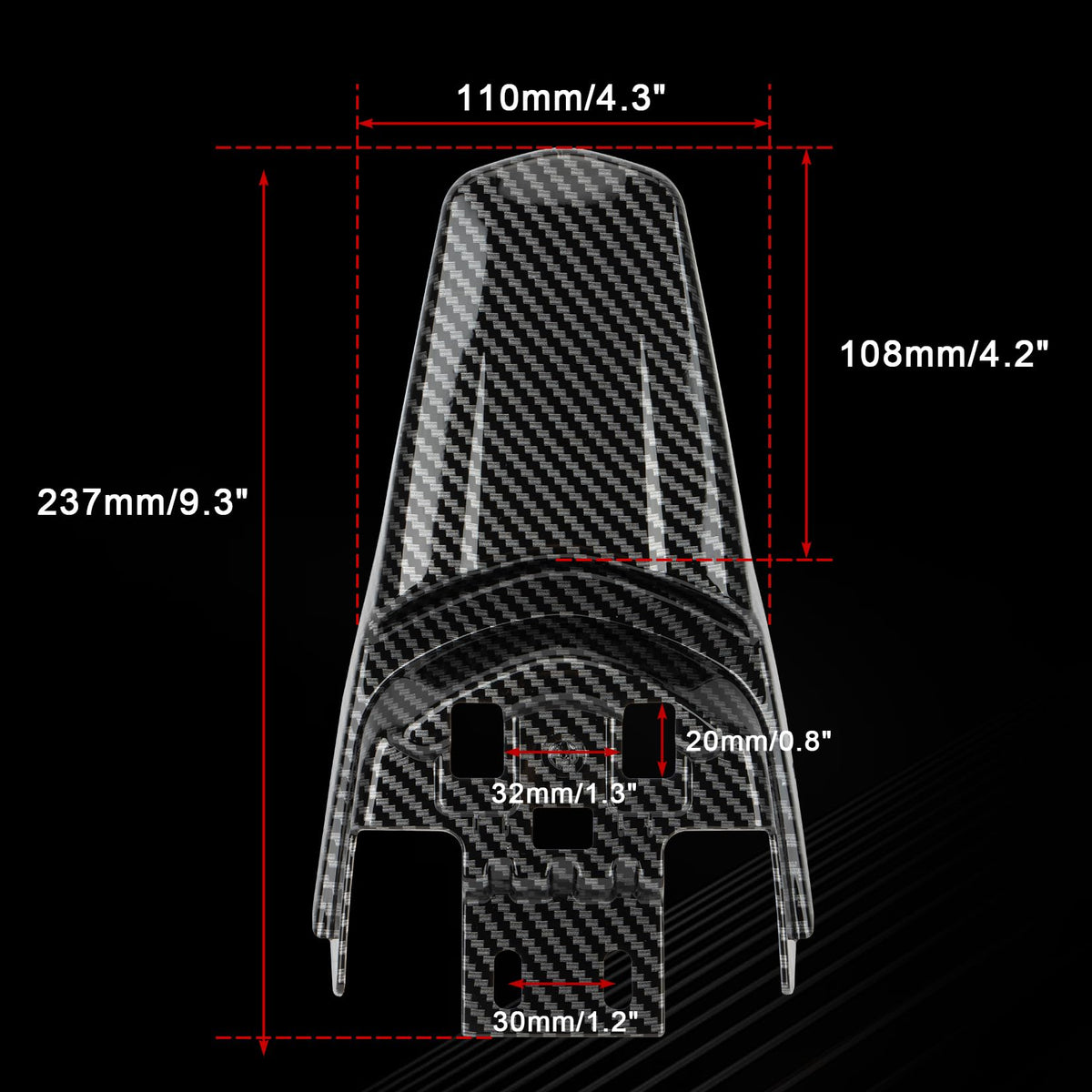 Electric Bike Rear Mudguard Protector ABS Plastic D194477