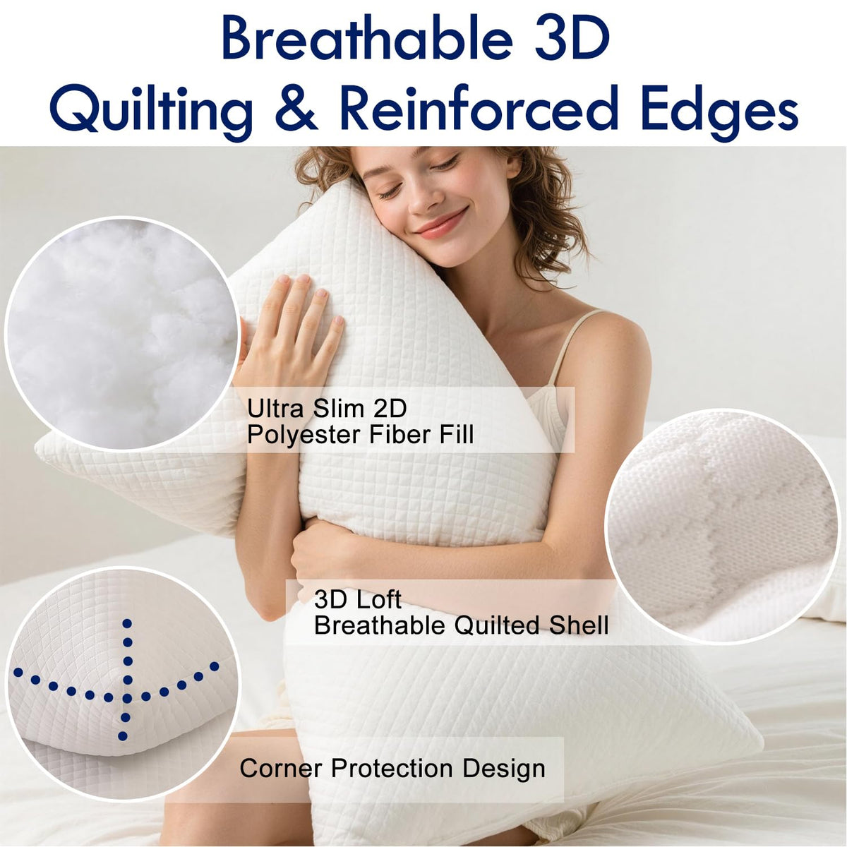 King Size Down Alternative Pillows Set of 2 P960