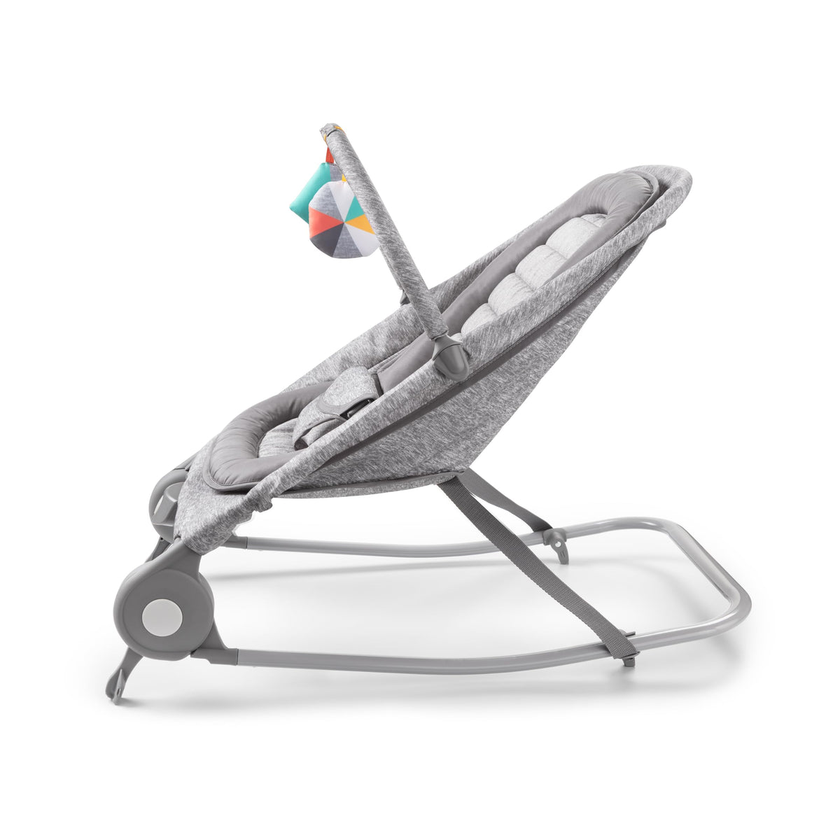 2-in-1 Light Gray Tweed Bouncer & Rocker Z523