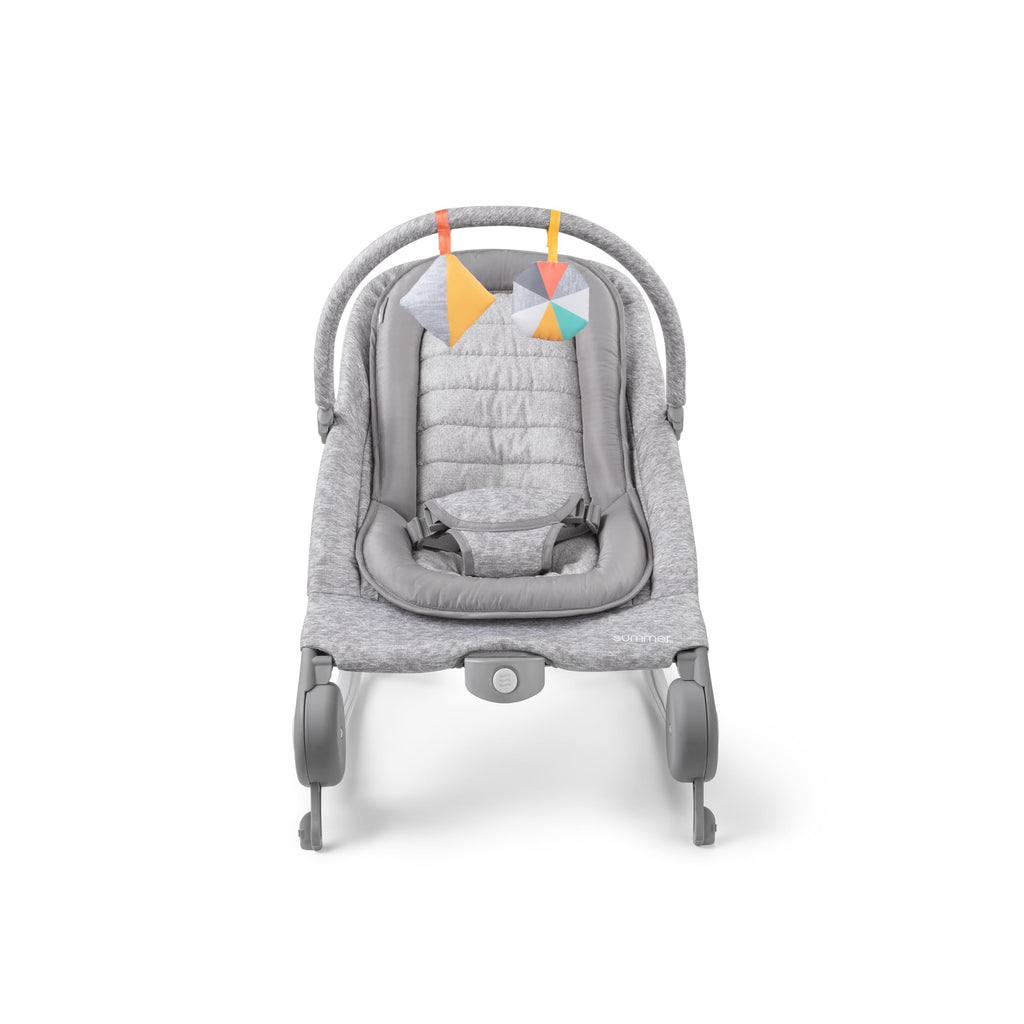 2-in-1 Light Gray Tweed Bouncer & Rocker Z523