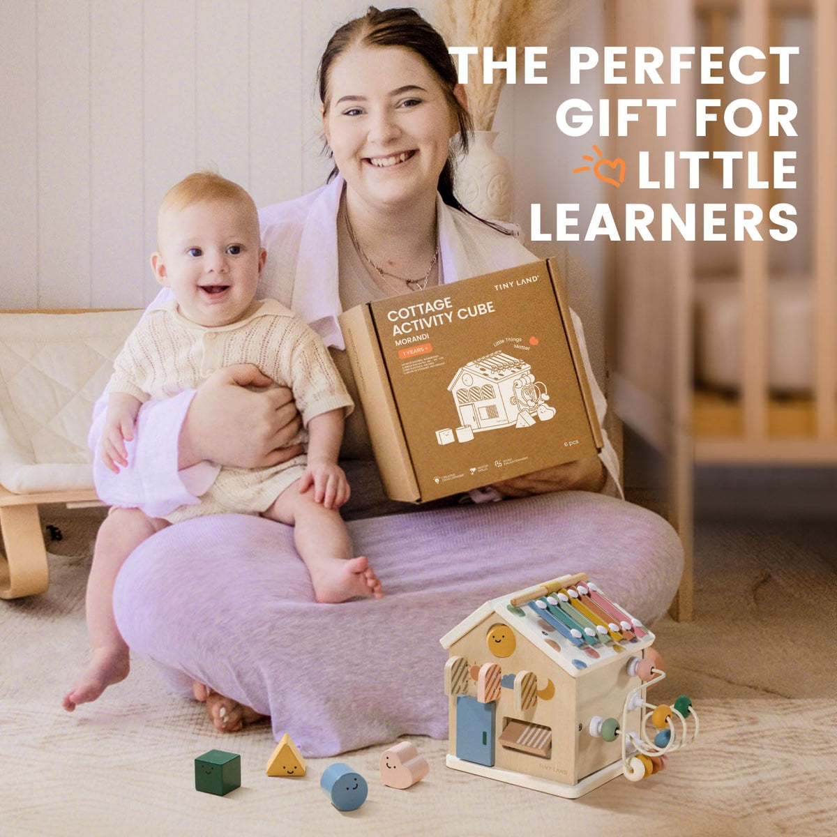 Wooden Activity Cube Y51010
