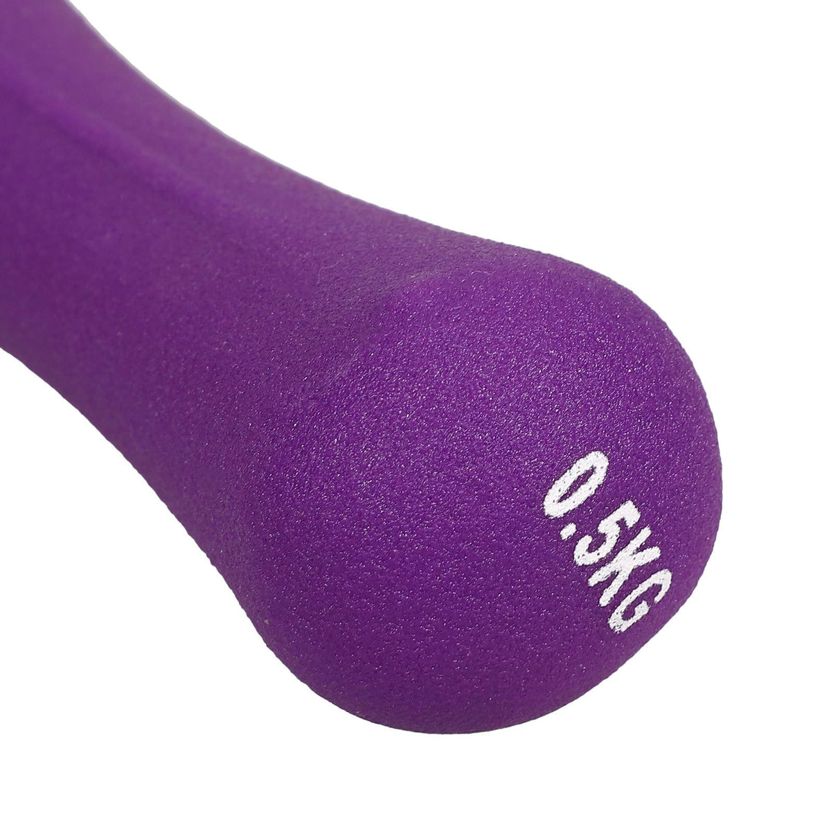 Bone-shaped Hand Dumbbells 2pcs 0.5kg Purple Neoprene Coated N4469
