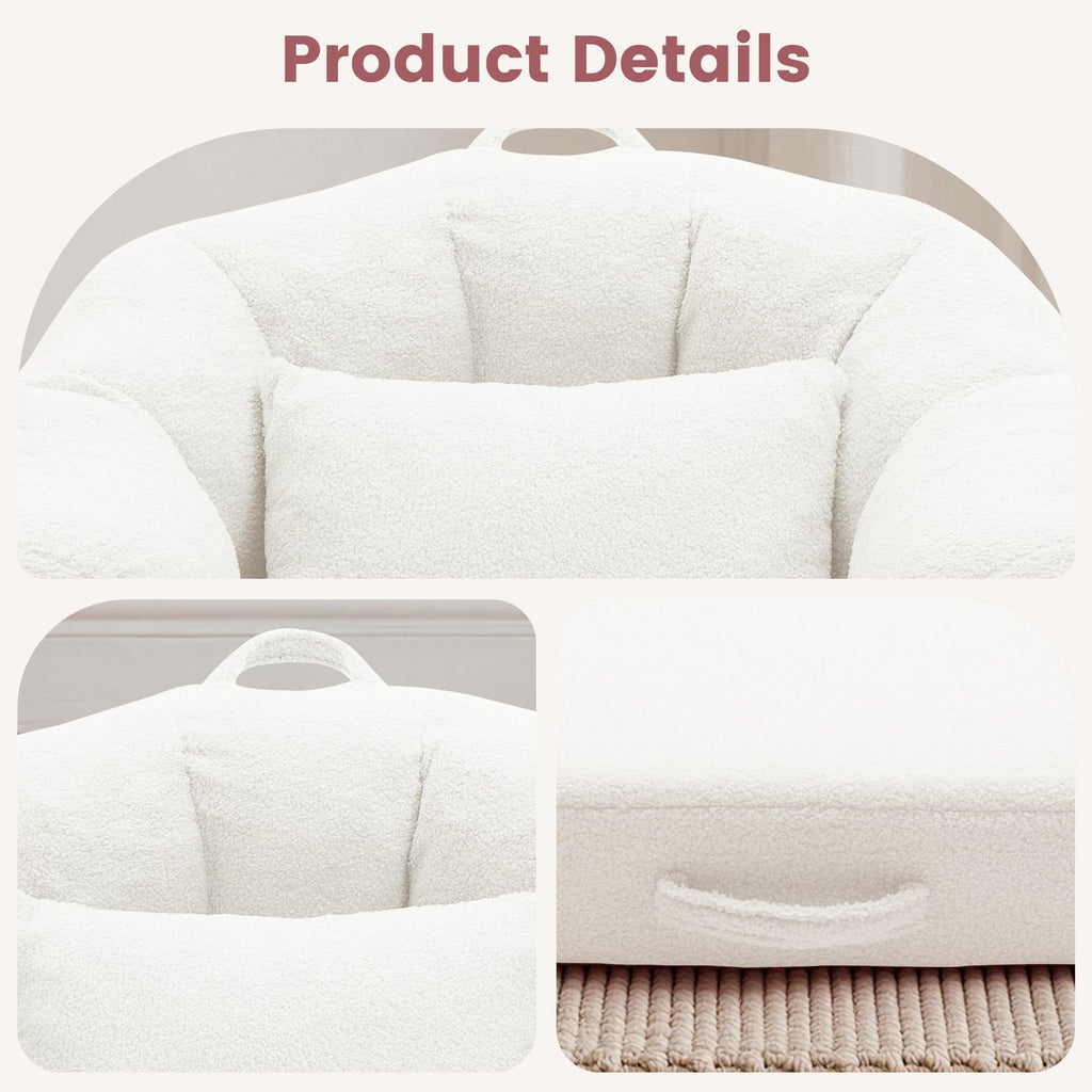 Beige 2 in 1 Convertible Sleeper Sofa Bed Z2145