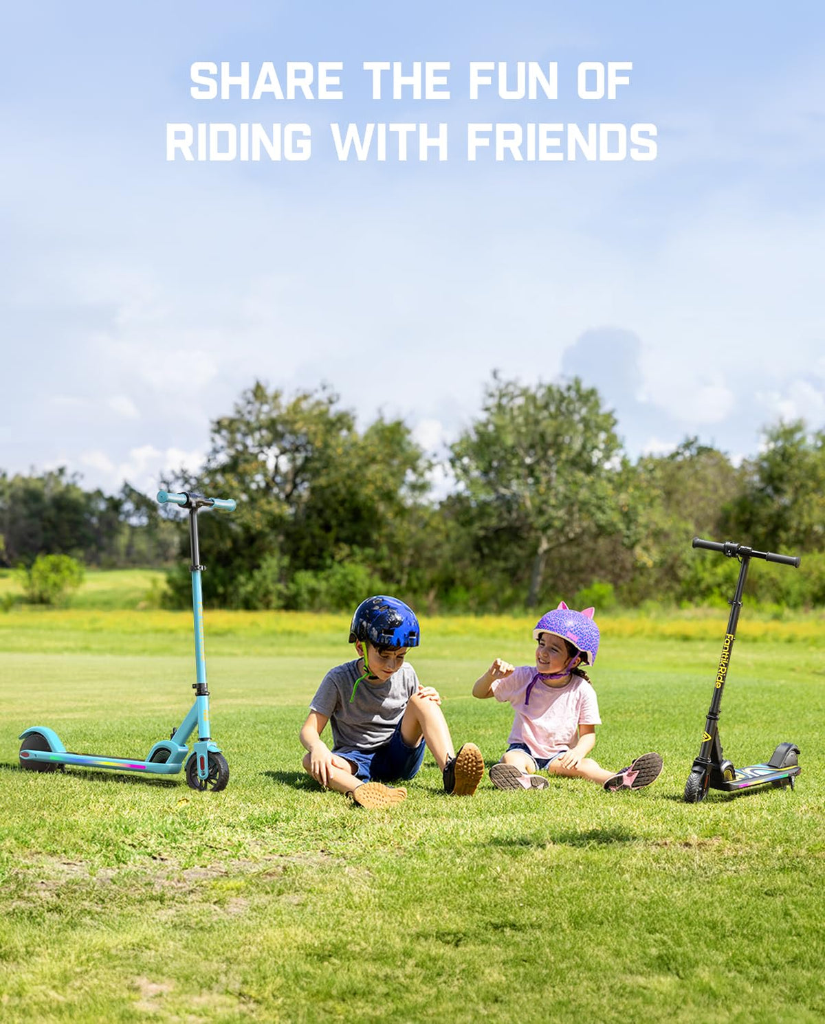 Kids Electric Scooter Foldable 3 Adjustable Heights K750492