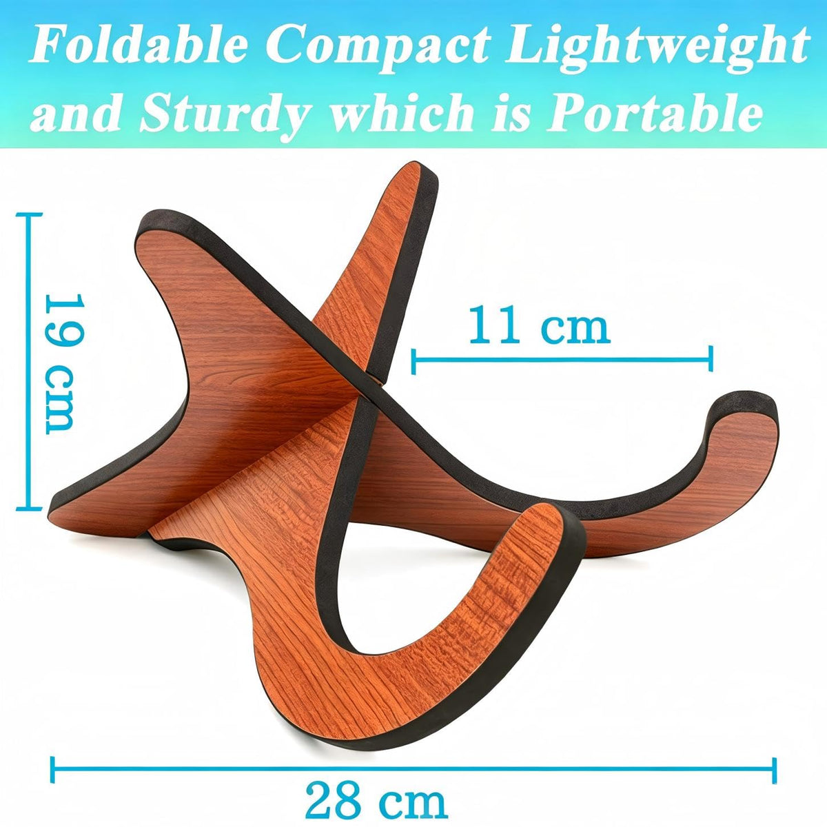 Folding Wood Ukulele Stand A7550