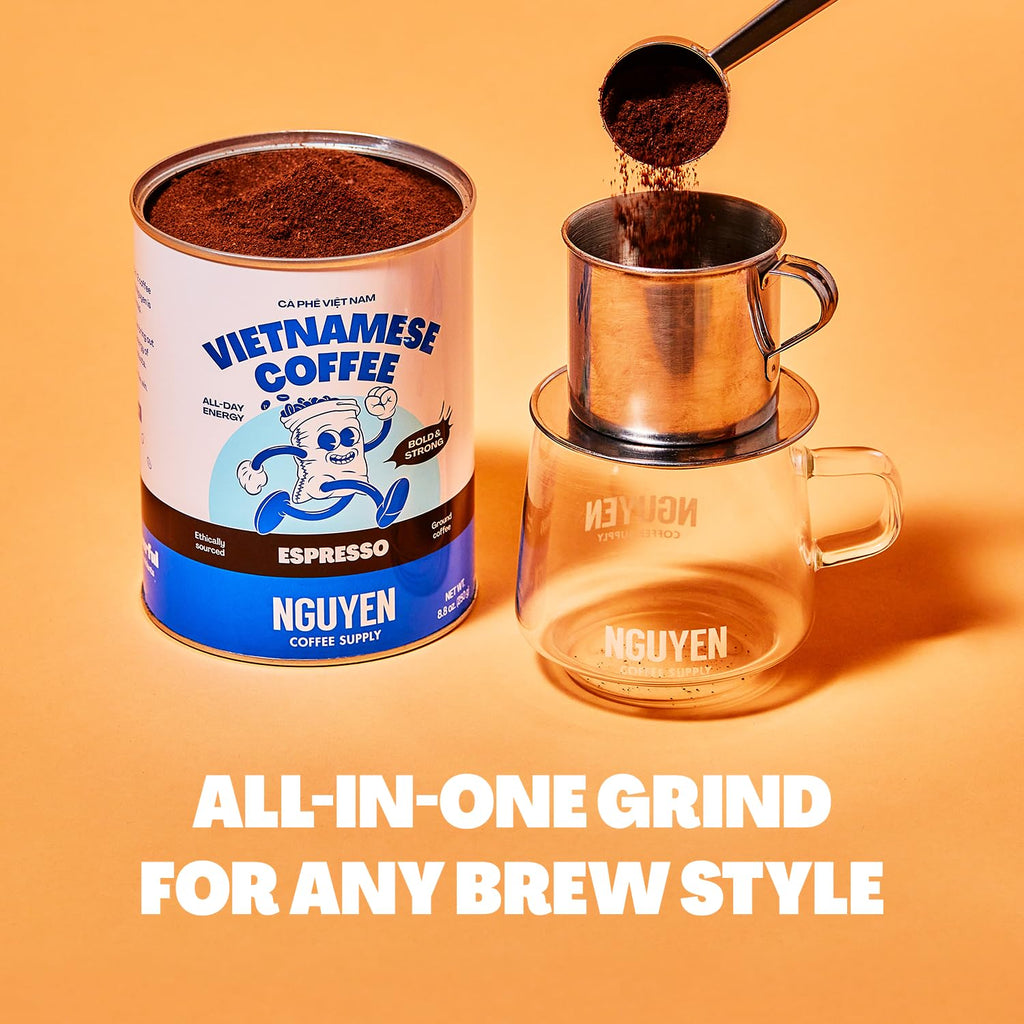 Ground Espresso Medium-Dark Roast 100% Robusta Coffee S1907