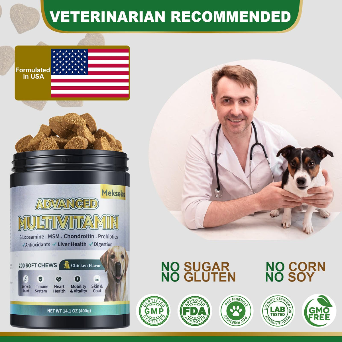 24-in-1 Multivitamin Chews for Dogs O907
