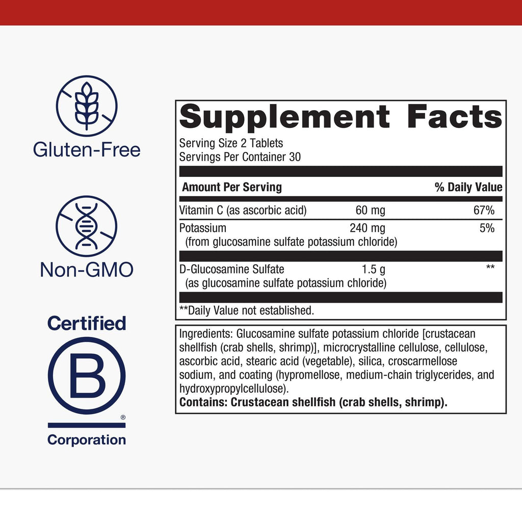 Glucosamine Sulfate 1500 mg 90 Tablets S4536
