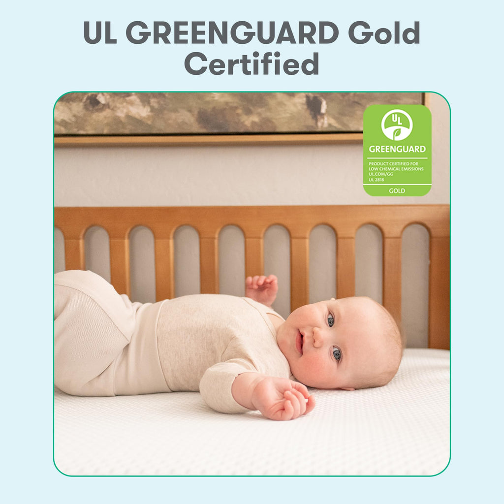 White Breathable Washable Crib Mattress W46850