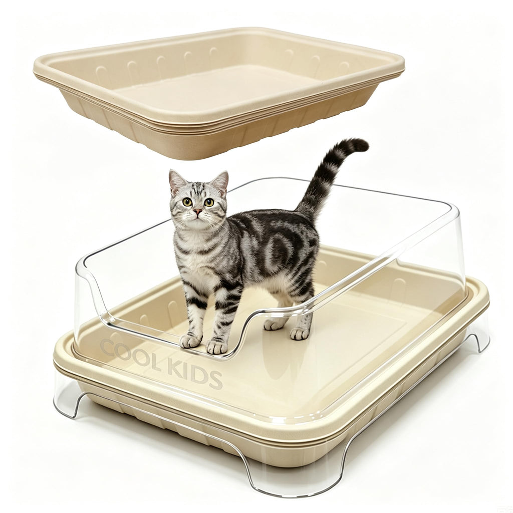 1+5 Pack Disposable Litter Boxes for Cats C41923