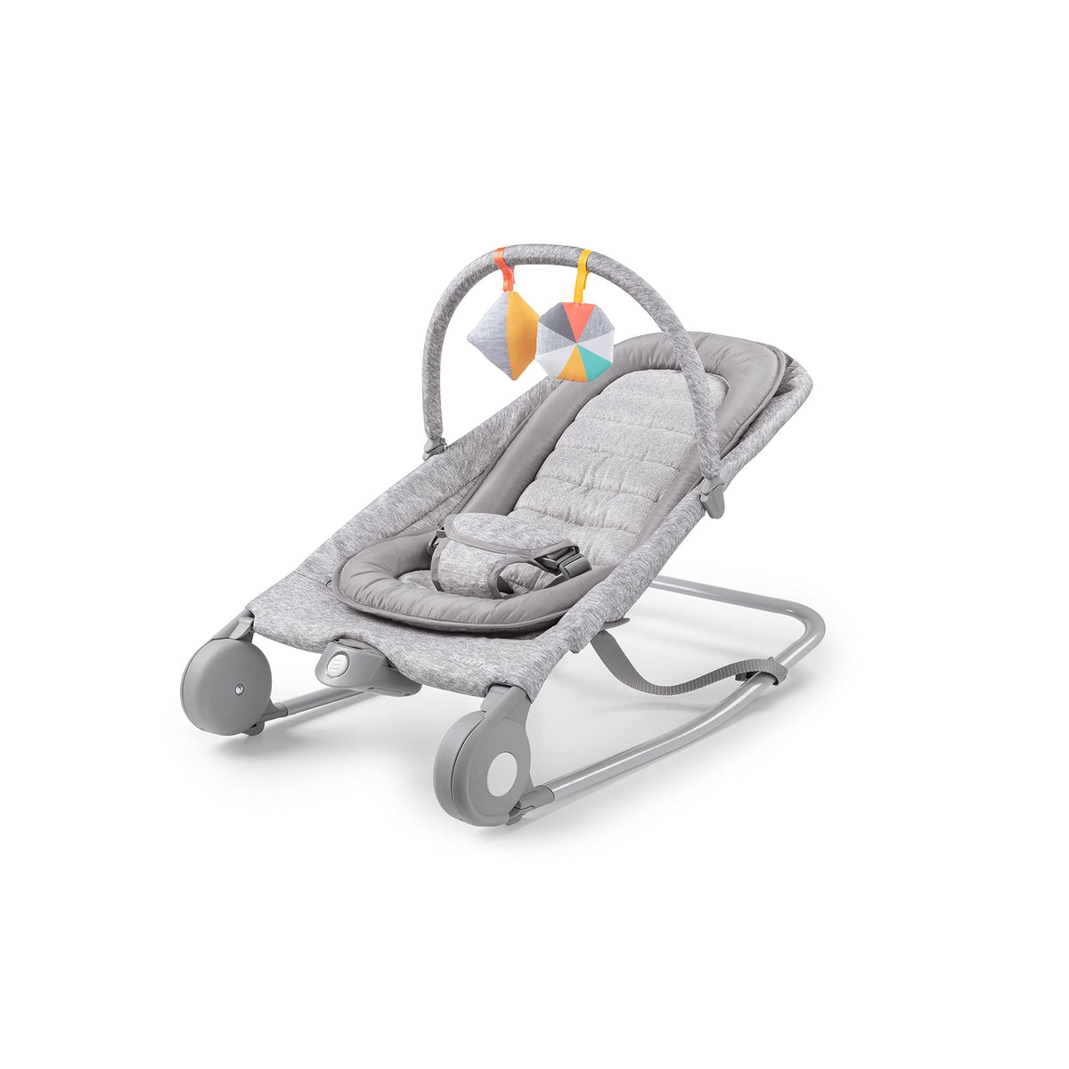 2-in-1 Light Gray Tweed Bouncer & Rocker Z523