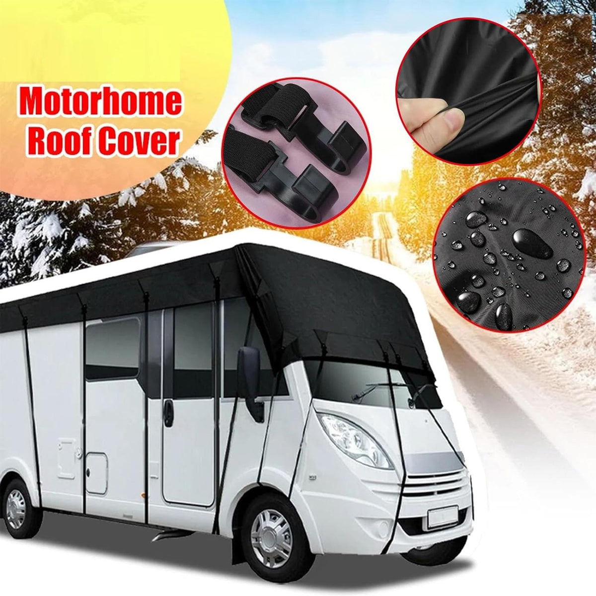 3.3m Camper Cover 210D Oxford Cloth Grey D633