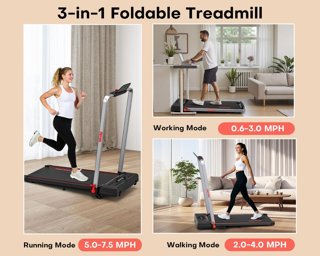 Walking Pad Treadmill with Safety Handle X843