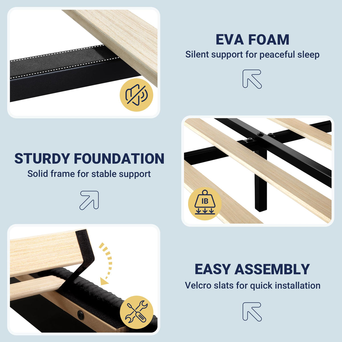 Queen Bed Frame with Adjustable Corduroy Headboard N9488