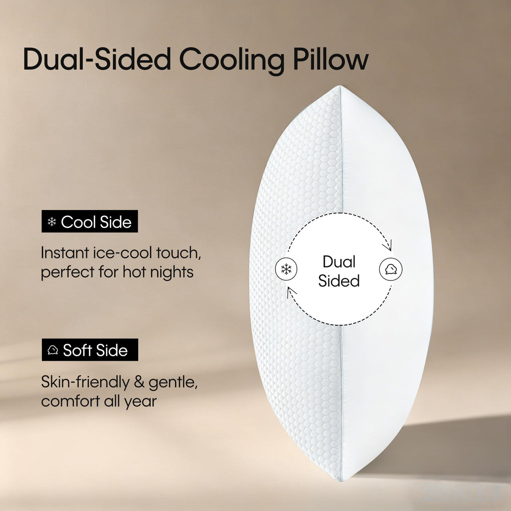 Cooling Reversible Down Alternative Bed Pillows A2156