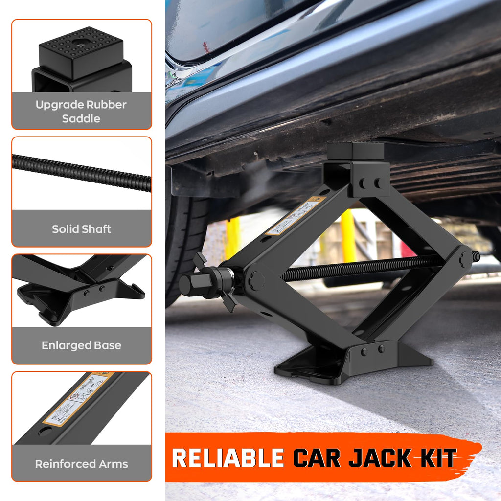3 Ton Portable Scissor Jack D17351