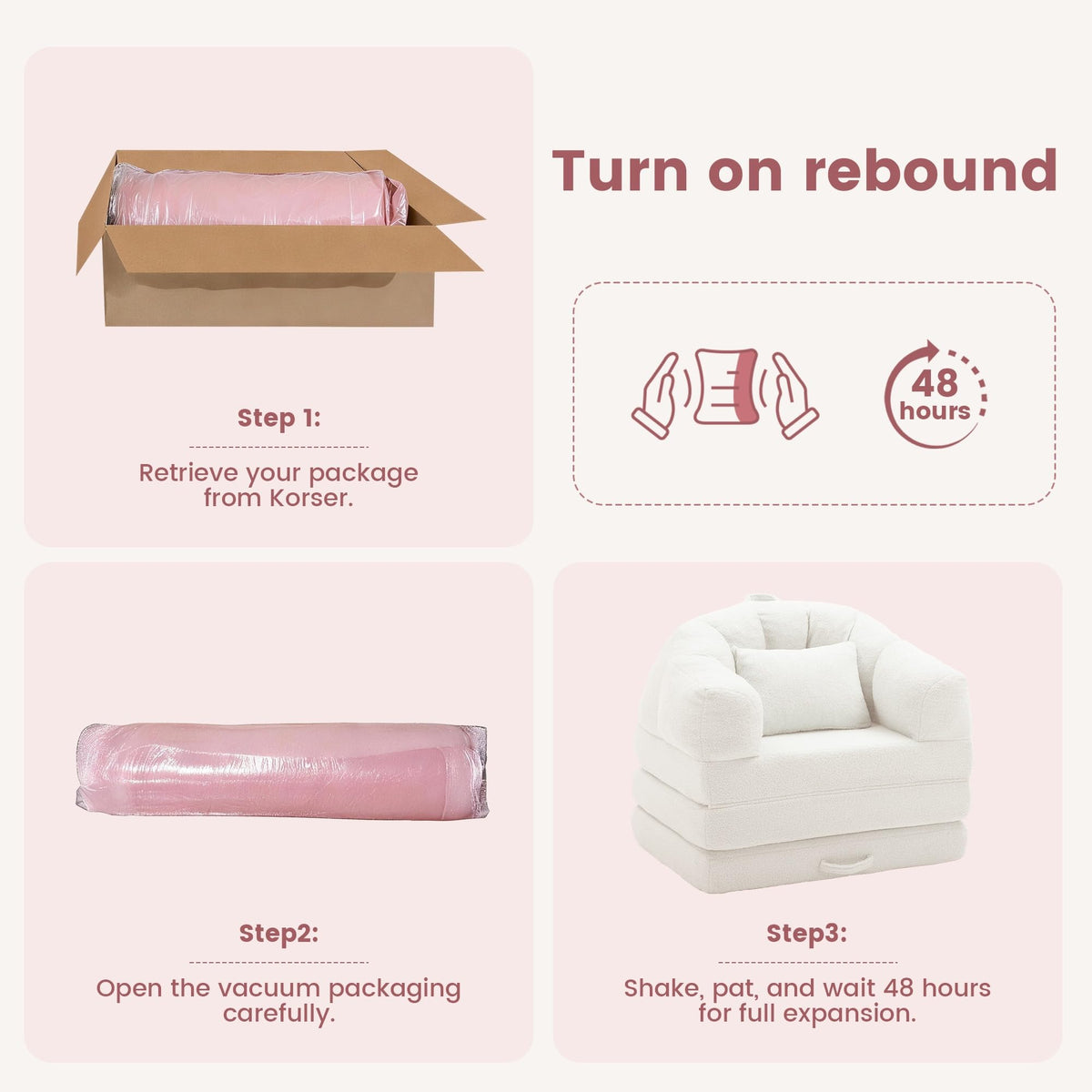 Beige 2 in 1 Convertible Sleeper Sofa Bed Z2145
