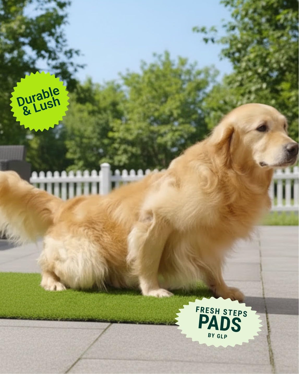Artificial Grass Dog Potty Grass Pad Replacement 4-Pack 20x25” Reusable R79596