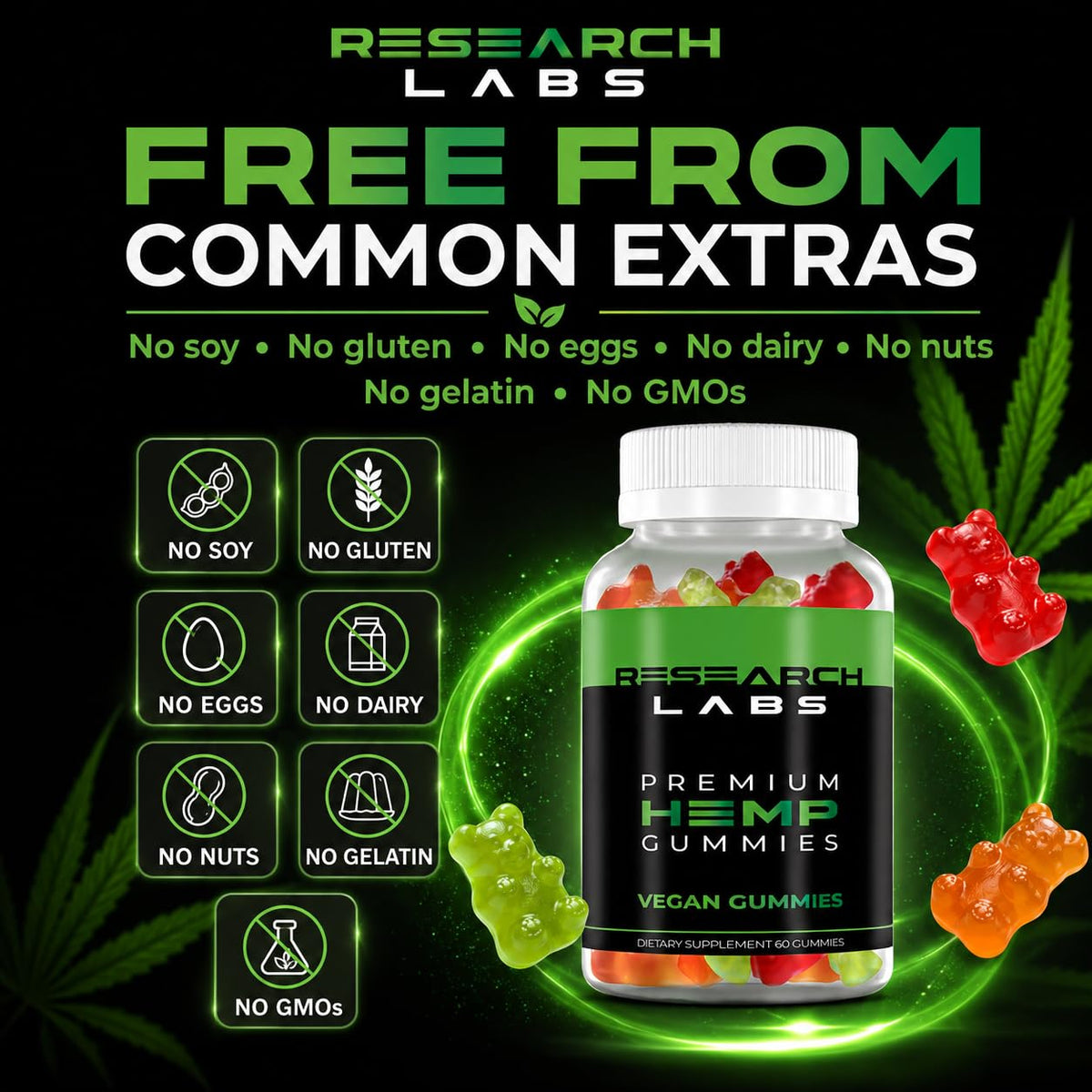 Premium Hemp Gummies 120 Count E96872
