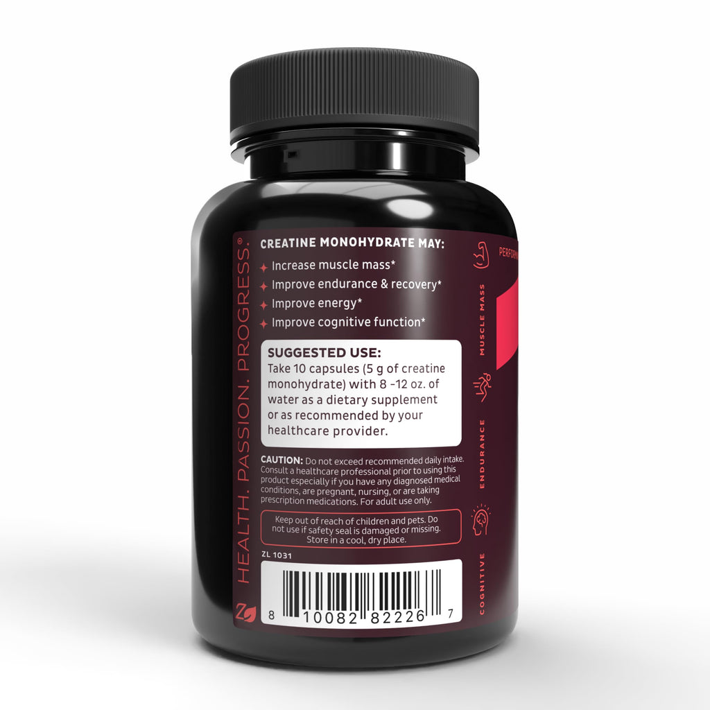 Micronized Creatine Monohydrate 5000mg 300 Capsules P1830