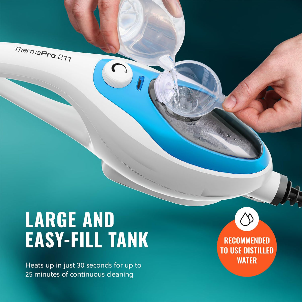 10-in-1 Steam Mop with Detachable Handheld Steam Cleaner C302