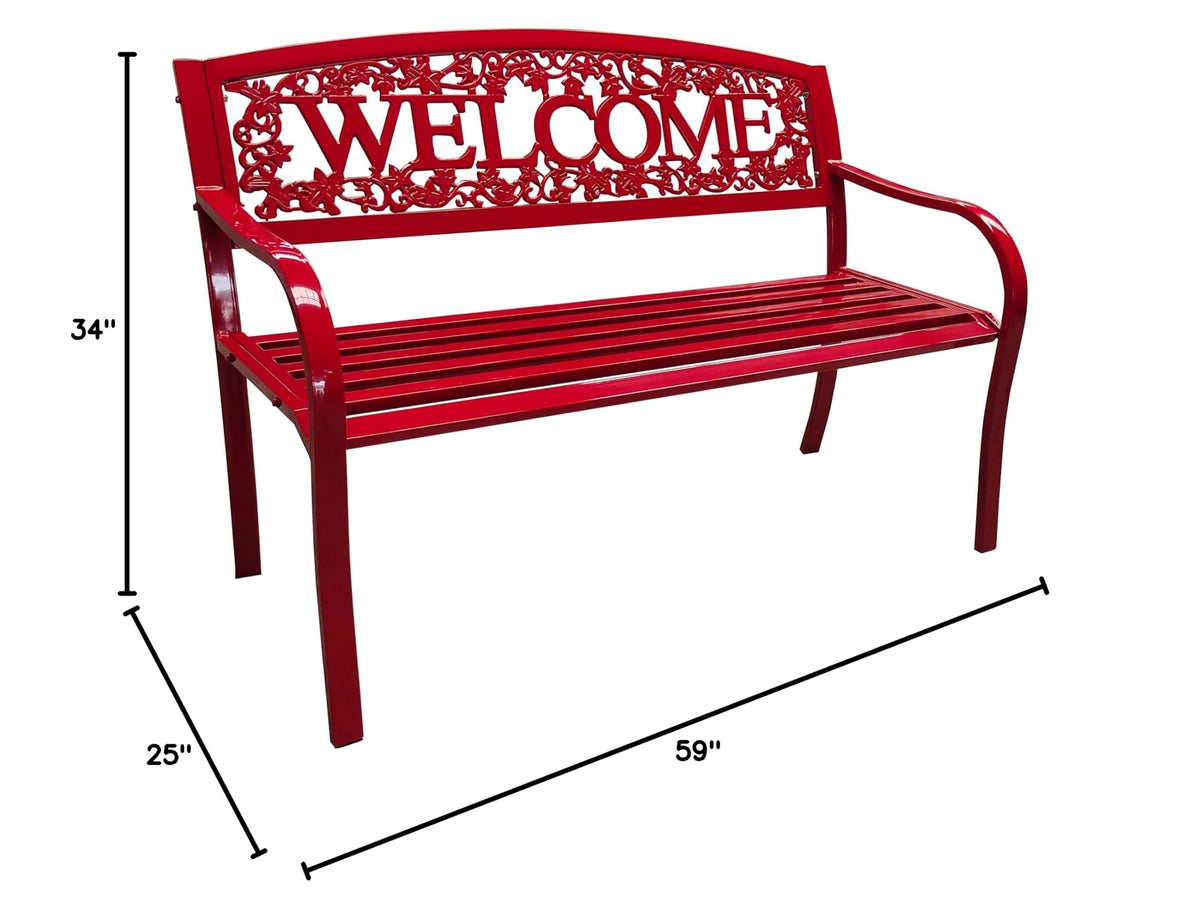 Metal Welcome Bench R63337