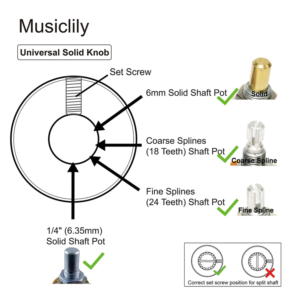 1/4 Inch Steel Dome Knob with Set Screw Black 2Pcs C384289