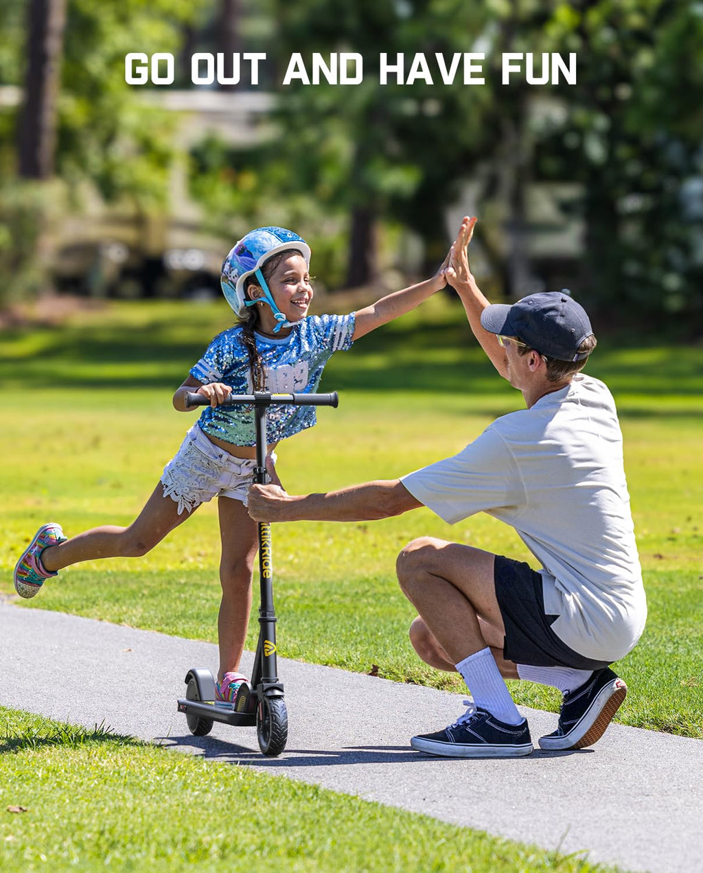 Kids Electric Scooter Foldable 3 Adjustable Heights K750492