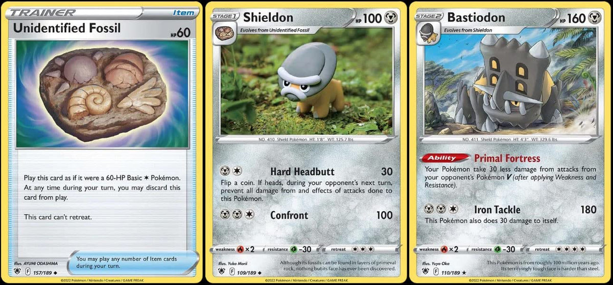 Pokemon Bastiodon Rare Evolution Card Lot 2 Cards I22042