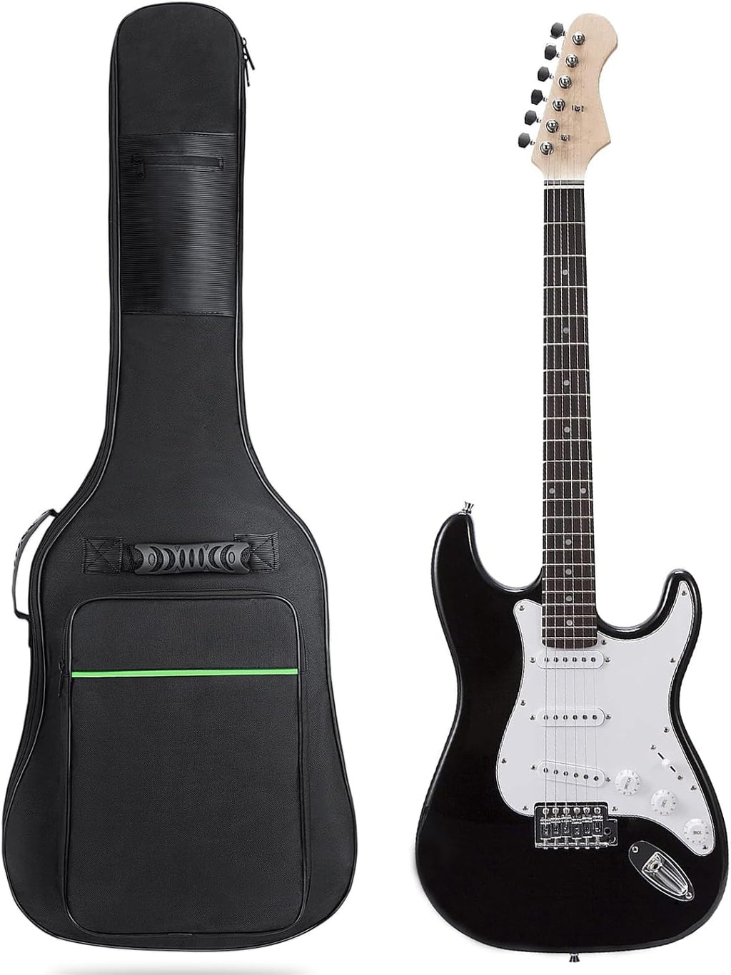 39 Inch 7mm Padding Waterproof Black Electric Guitar Bag P148901