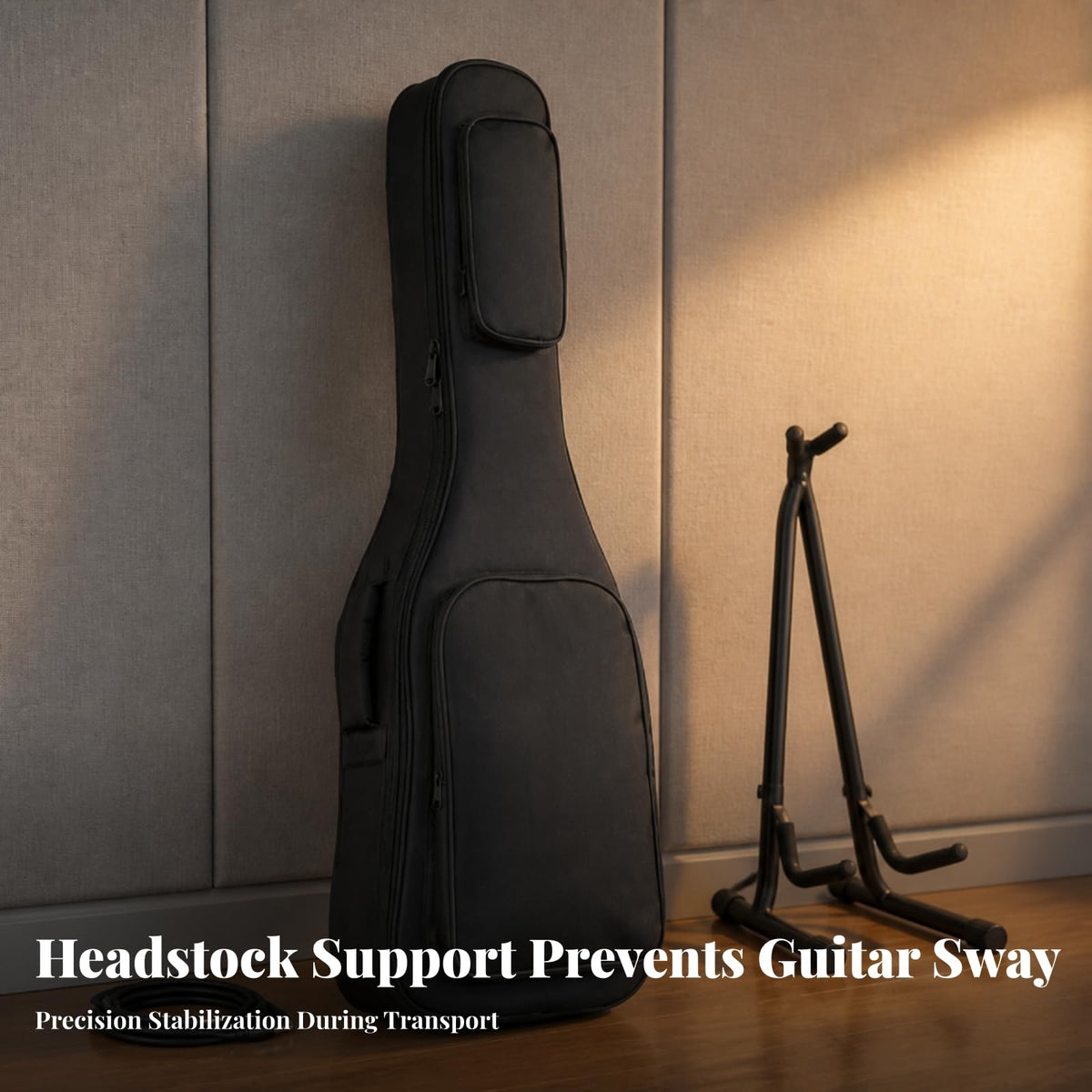Electric Guitar Bag with Neck Support Oxford Cloth Gig Bag H493