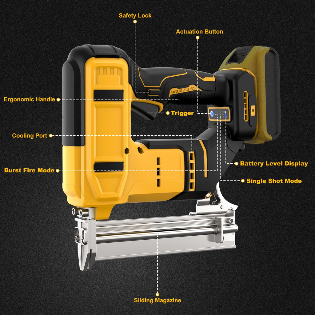 18 Gauge Cordless Brad Nailer with 1000 Nails A921
