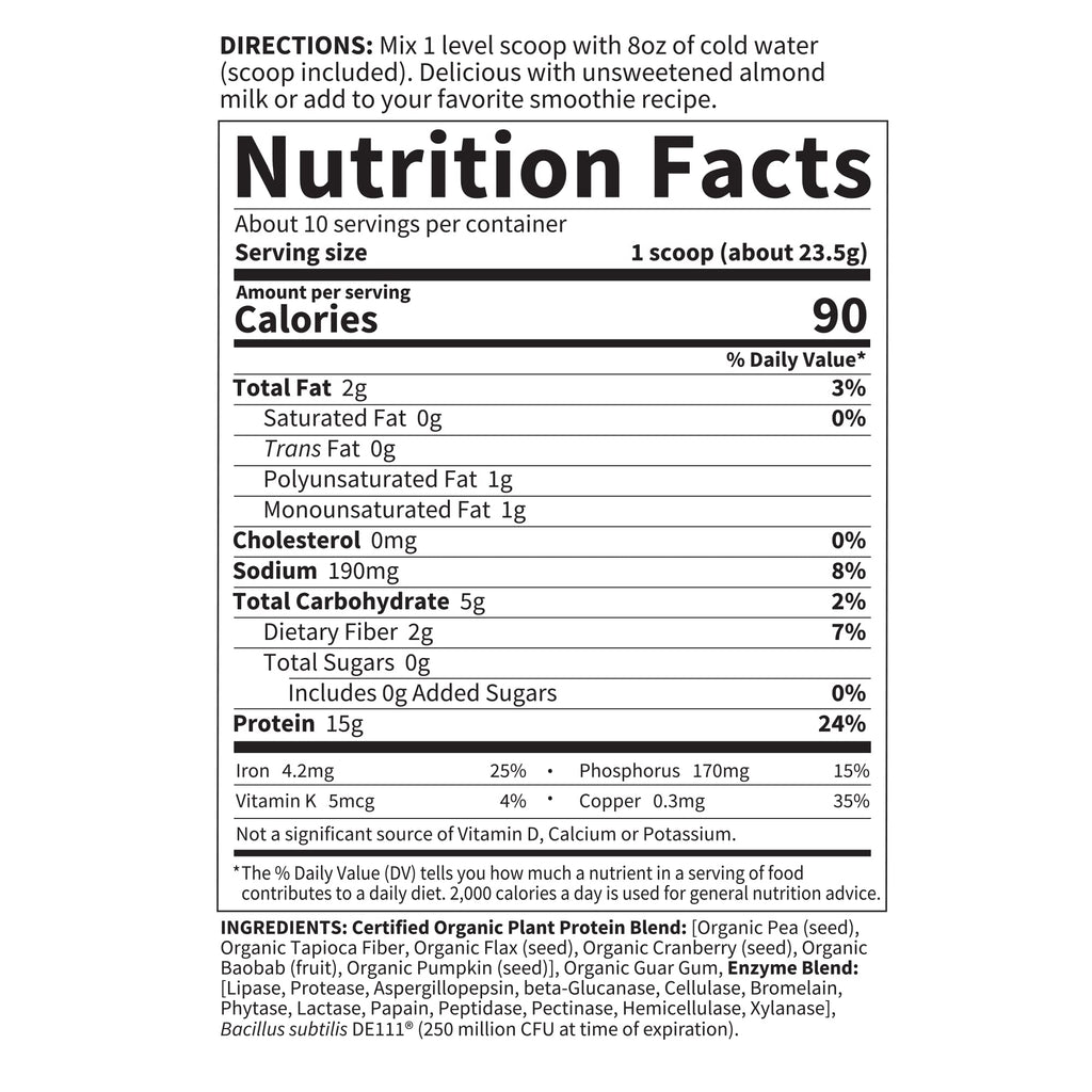 Organic Plant Protein Powder S957