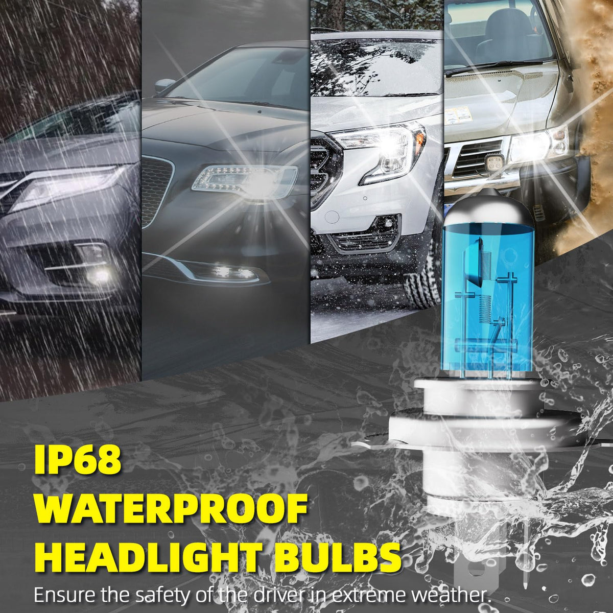9003 High Low Beam Halogen Headlight Bulbs 2PCS Y33737