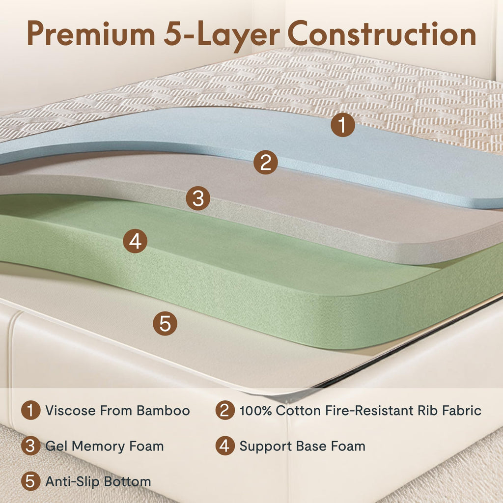 Queen 6" Tri-Fold Mattress D5445