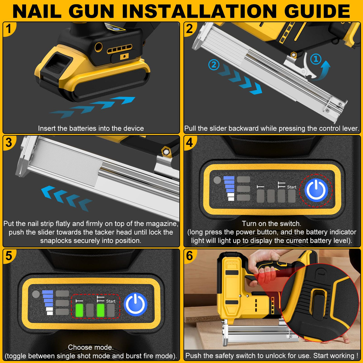 18 Gauge Cordless Brad Nailer with 1000 Nails A921