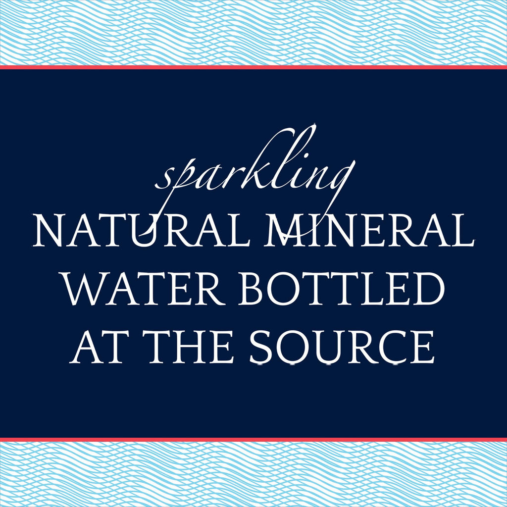 Sparkling Natural Mineral Water 750ml Glass Bottle A7687