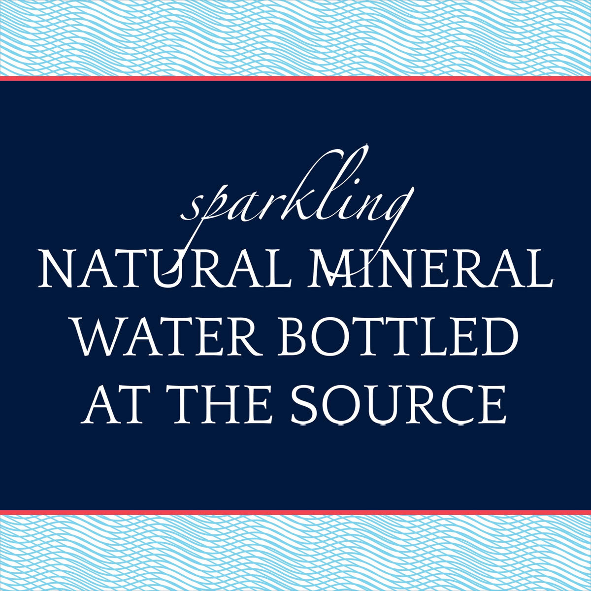 Sparkling Natural Mineral Water 750ml Glass Bottle A7687