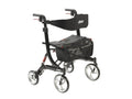 Heavy-Duty Foldable Rollator Walker with Seat, Black X562971