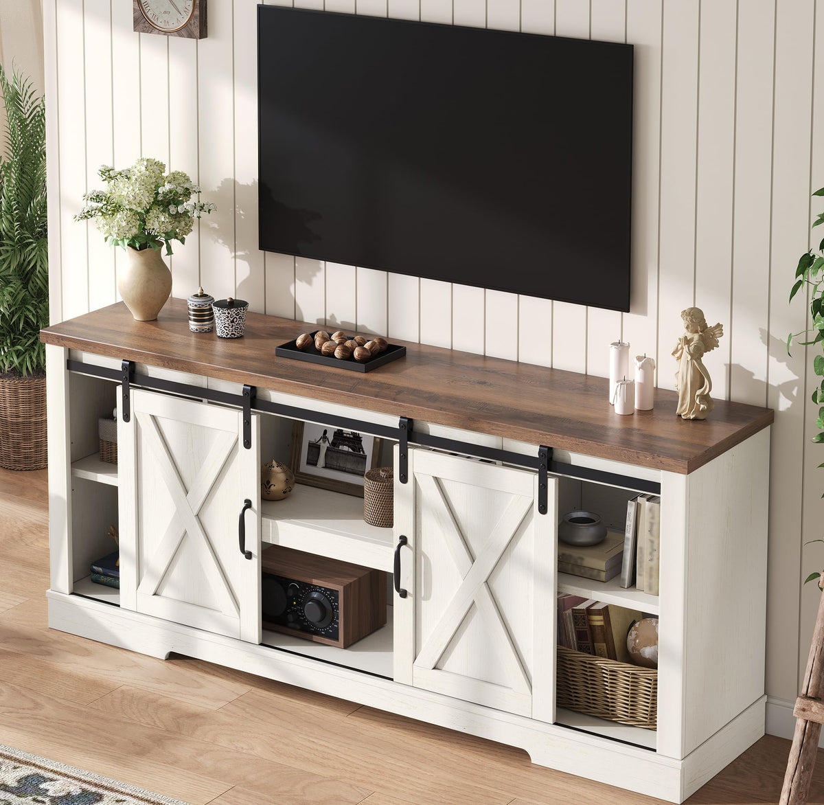 White TV Stand L9777